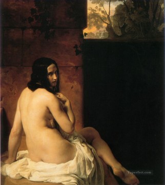スザンナ・アル・バーニョの女性ヌード フランチェスコ・ヘイズ Oil Paintings